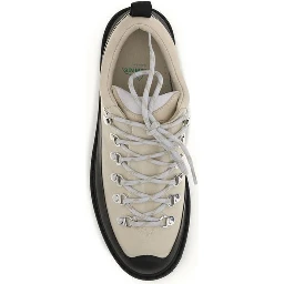 Beige Polyester Ankle Boots