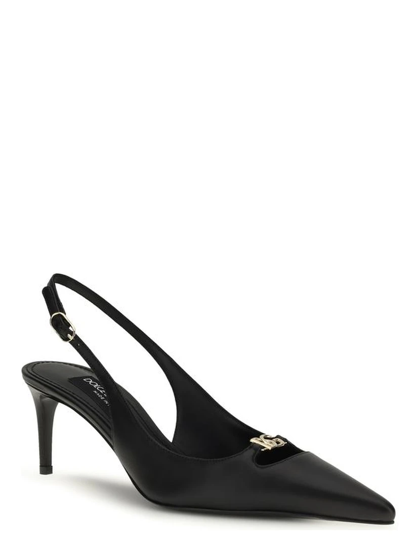 Black Calf Leather Bos Taurus High Heel Pumps