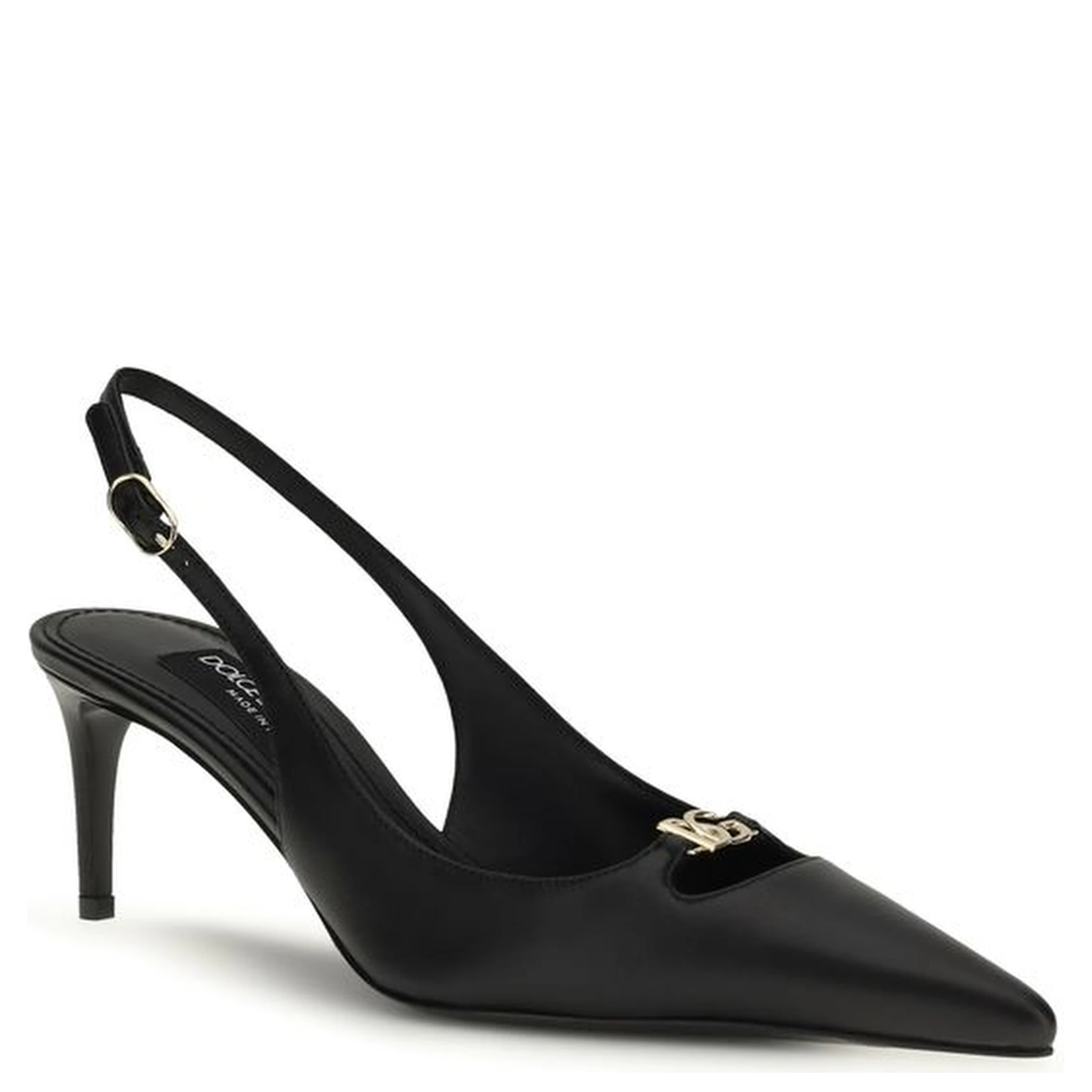 Black Calf Leather Bos Taurus High Heel Pumps