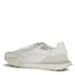 White Calf Leather Bos Taurus Athletic Sneakers