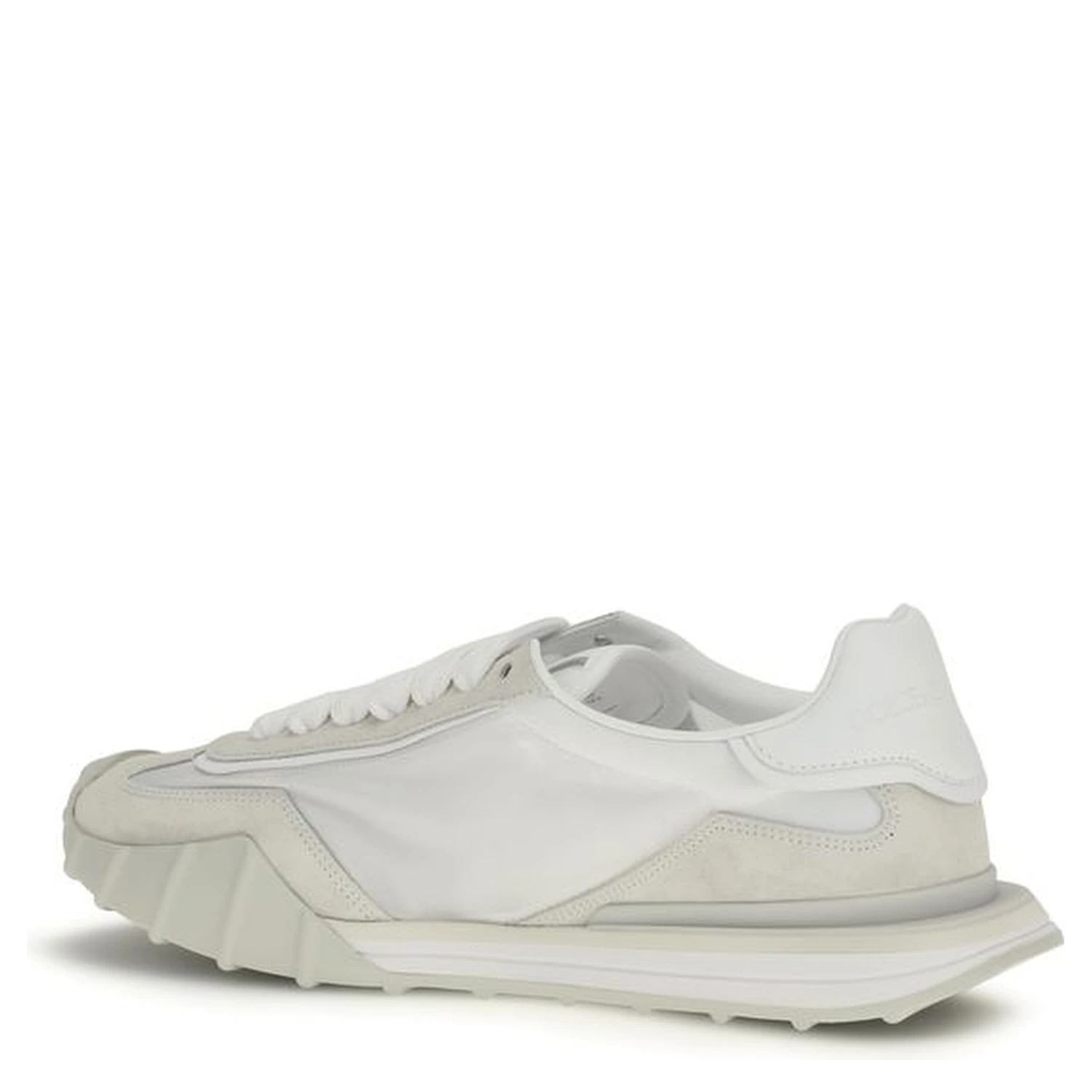 White Calf Leather Bos Taurus Athletic Sneakers