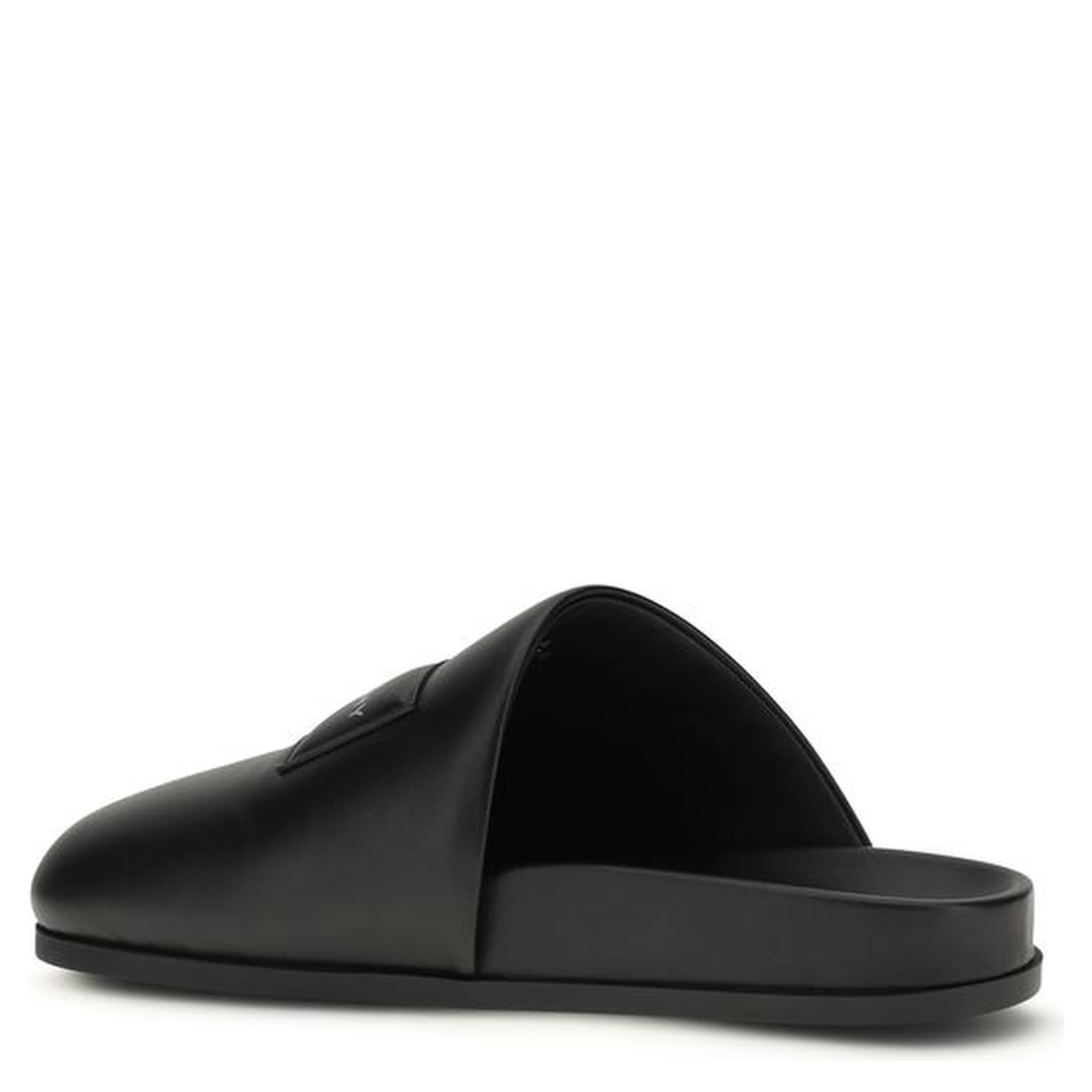 Black Calf Leather Bos Taurus Mules