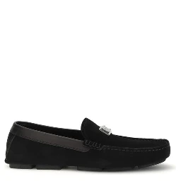 Black Calf Leather Bos Taurus Slip-On Loafers