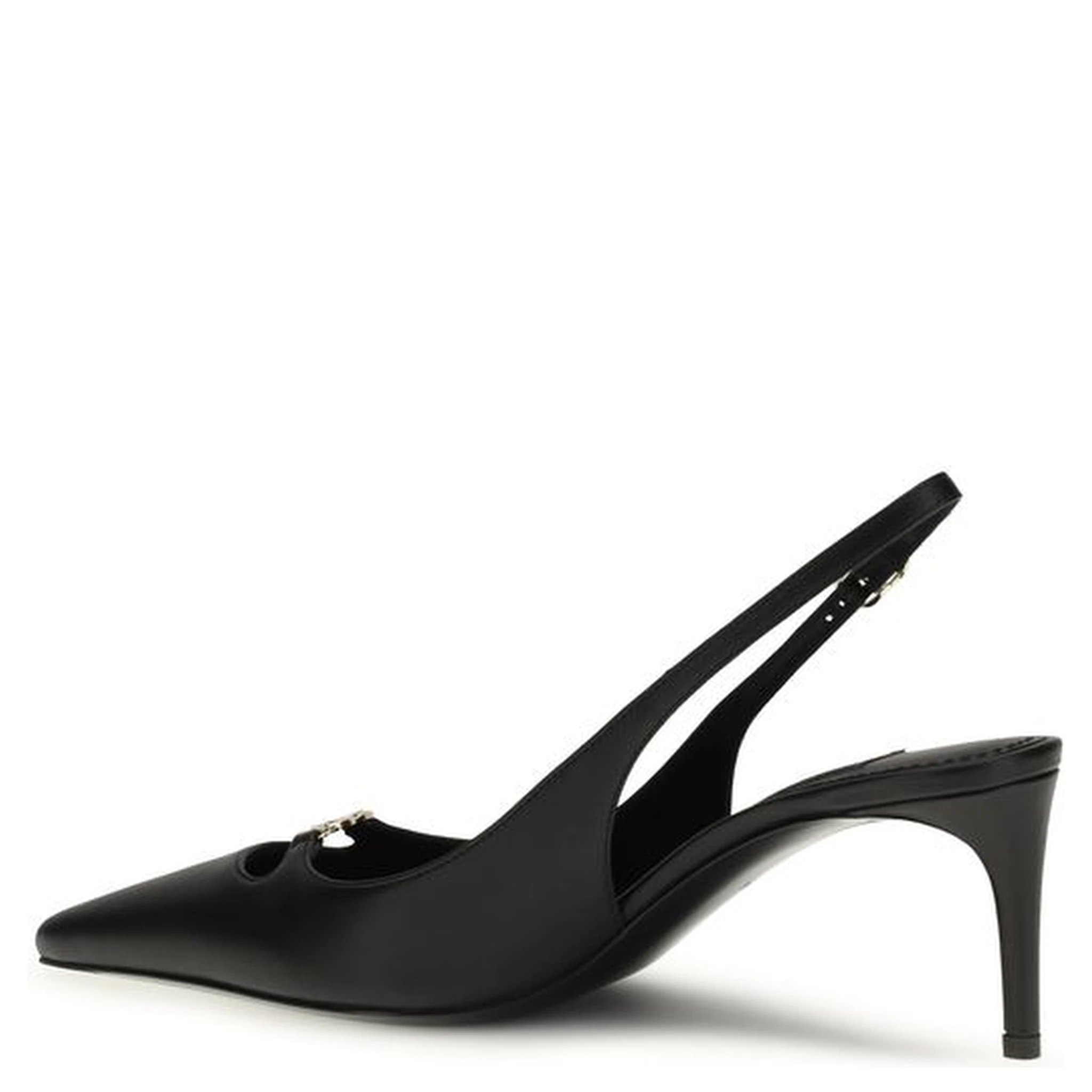 Black Calf Leather Bos Taurus High Heel Pumps