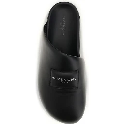 Black Calf Leather Bos Taurus Mules