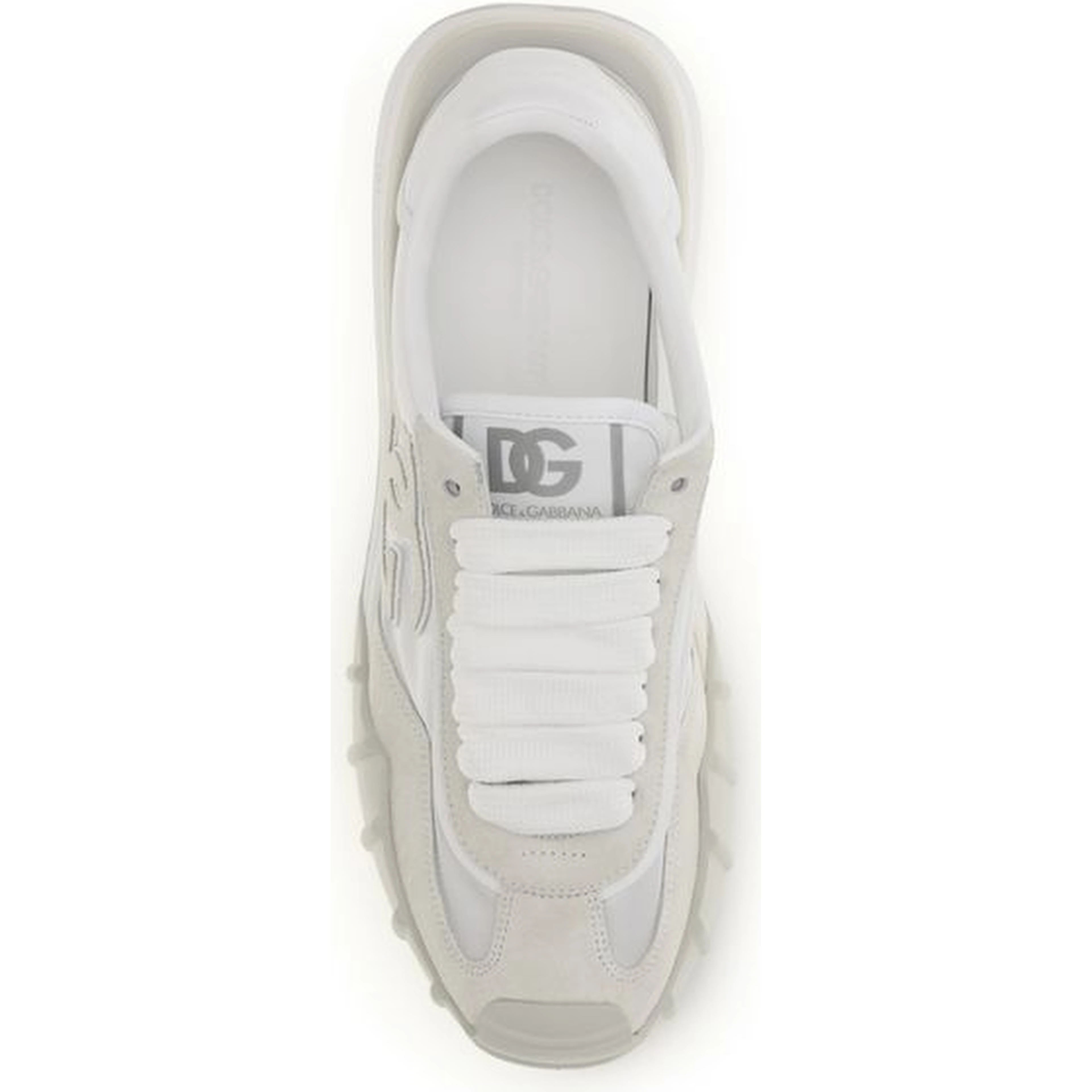 White Calf Leather Bos Taurus Athletic Sneakers