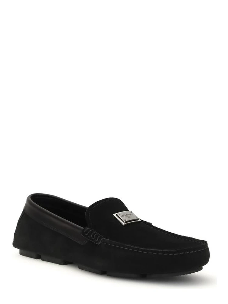 Black Calf Leather Bos Taurus Slip-On Loafers alternative