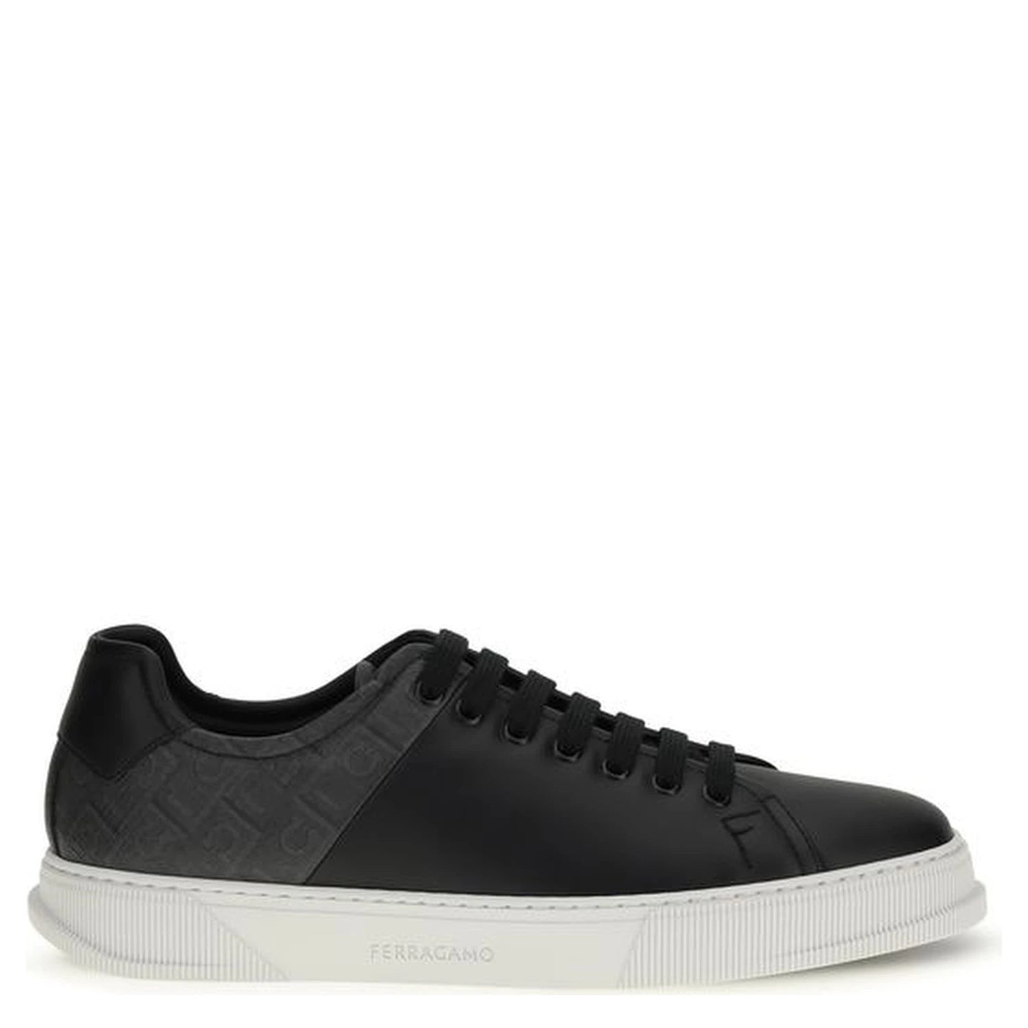 Black Calf Leather Bos Taurus Low Top Sneakers