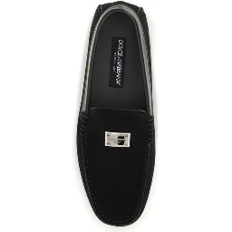 Black Calf Leather Bos Taurus Slip-On Loafers
