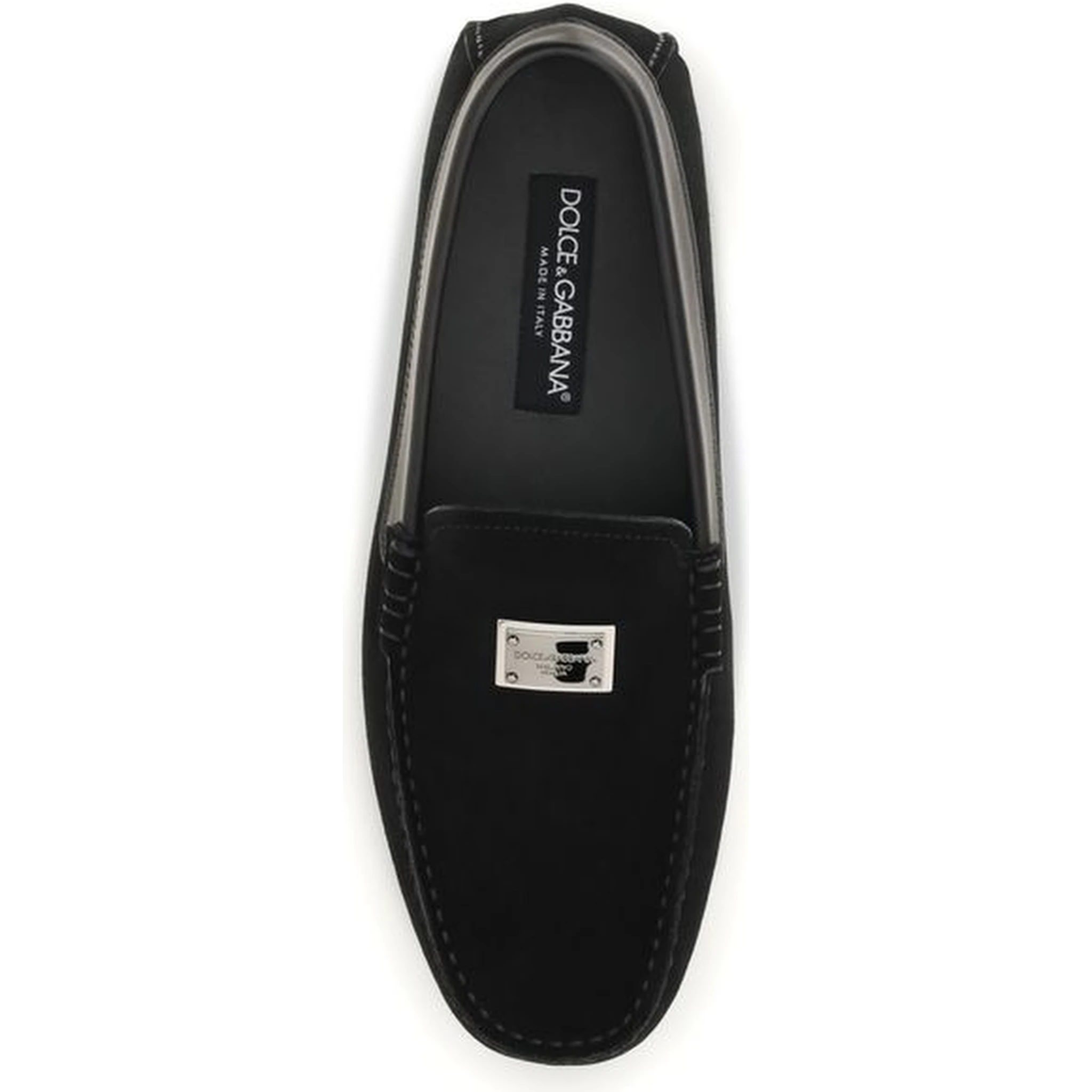Black Calf Leather Bos Taurus Slip-On Loafers