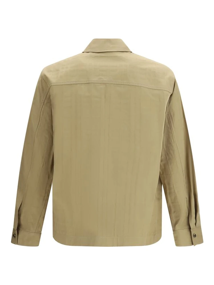 Beige Cotton Jackets And Coat alternative