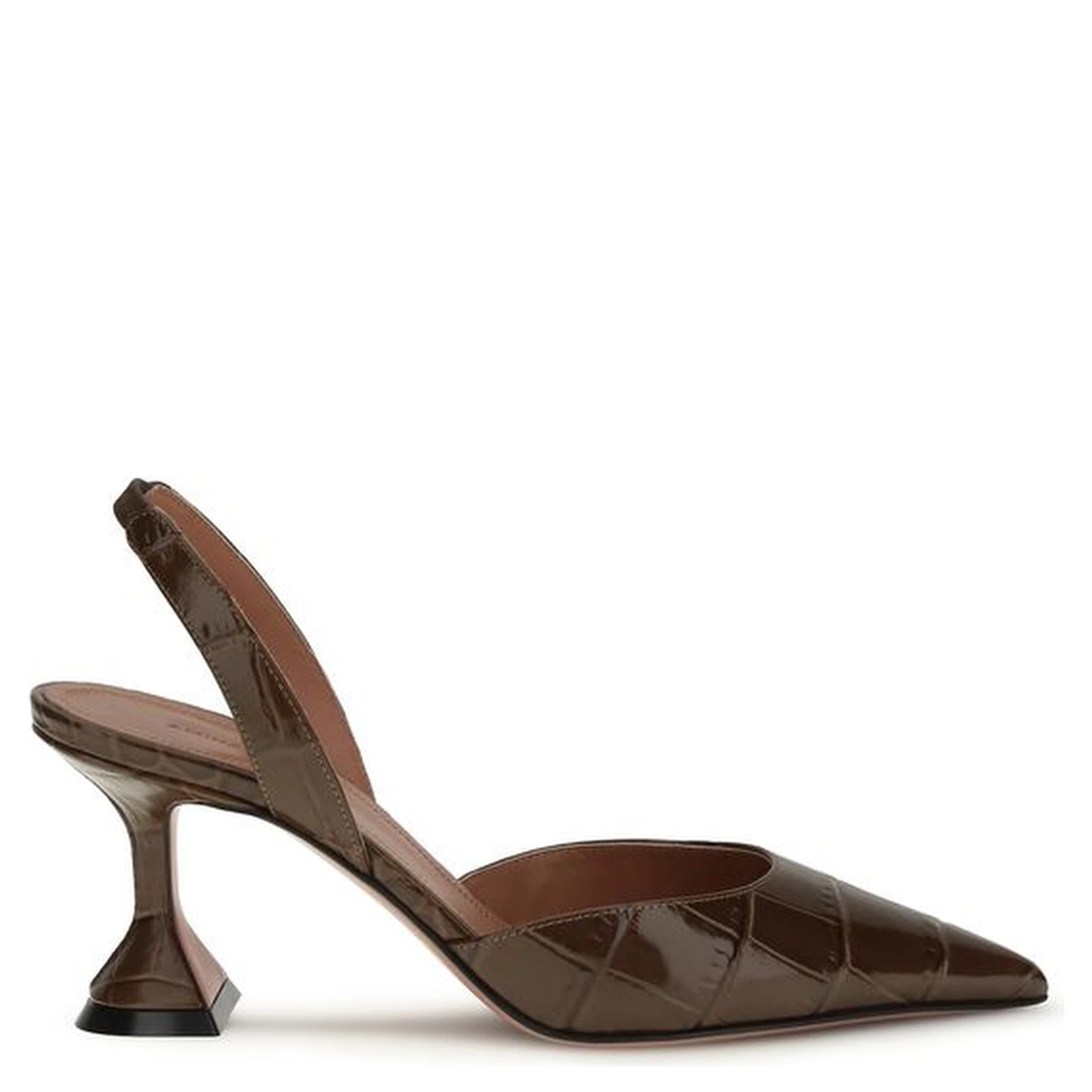 Brown Calf Leather Bos Taurus High Heel Pumps