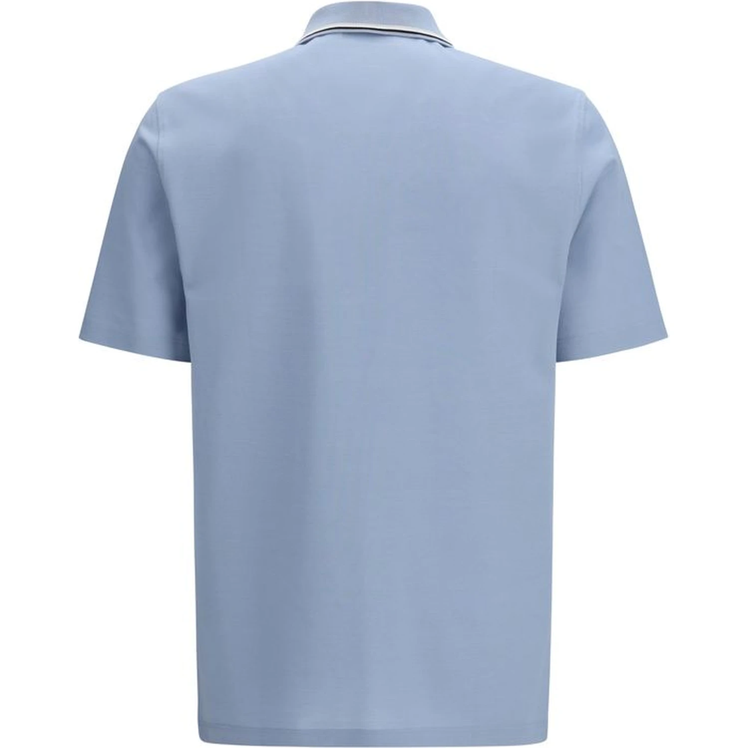 Blue Cotton Polo Shirt