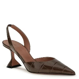 Brown Calf Leather Bos Taurus High Heel Pumps