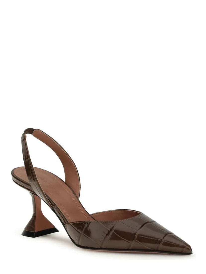 Brown Calf Leather Bos Taurus High Heel Pumps