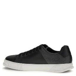 Black Calf Leather Bos Taurus Low Top Sneakers