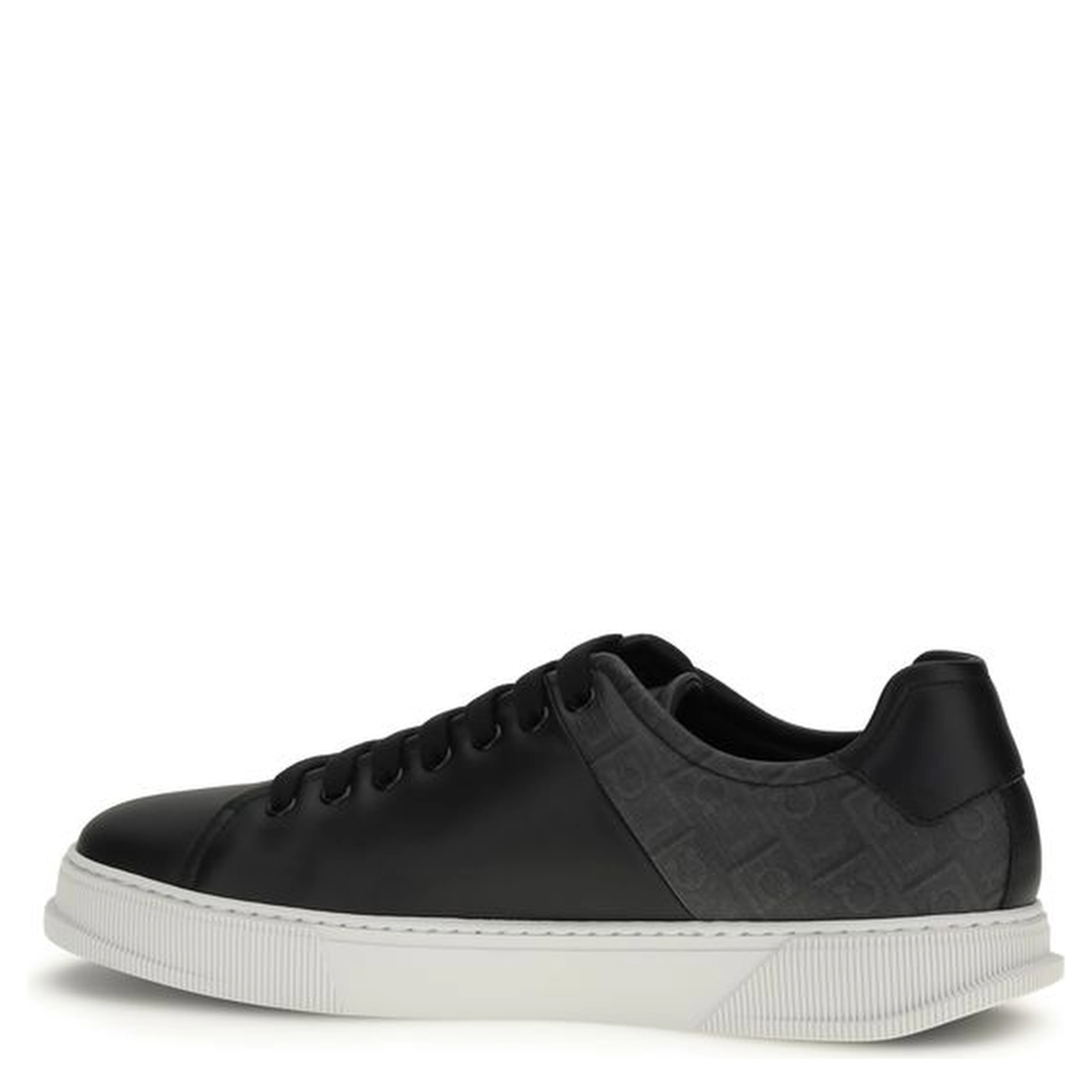 Black Calf Leather Bos Taurus Low Top Sneakers
