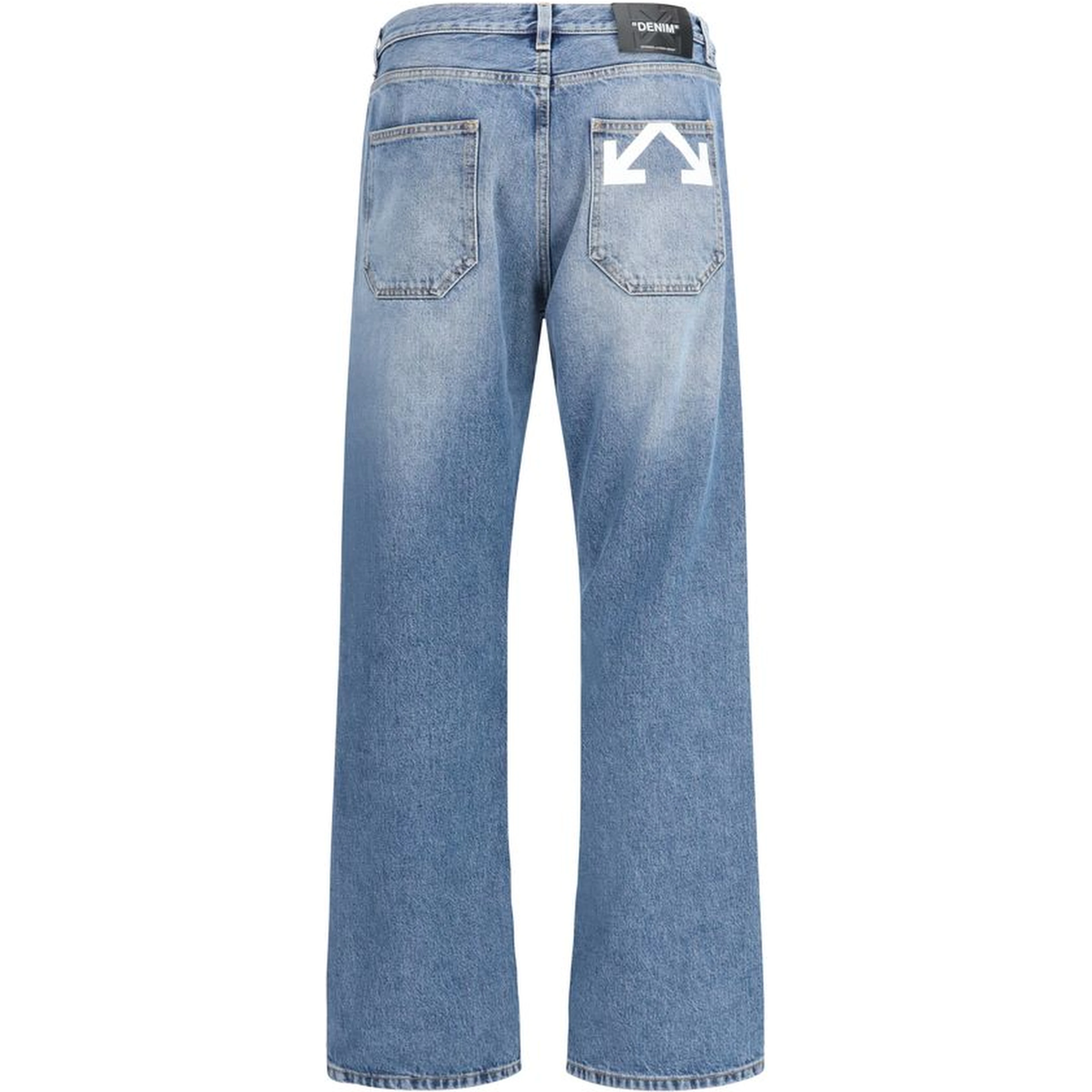 Blue Cotton Relaxed Fit Jeans