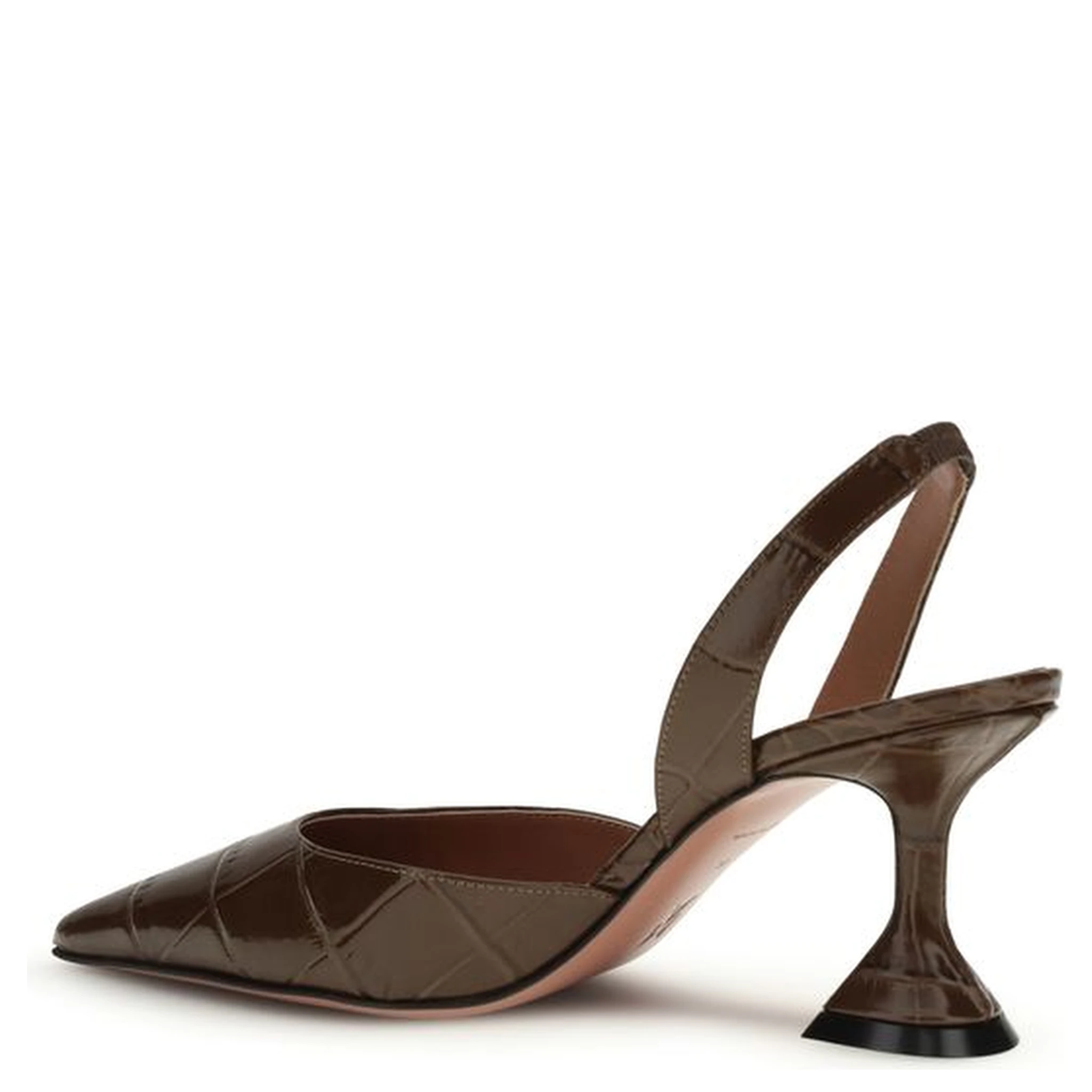 Brown Calf Leather Bos Taurus High Heel Pumps