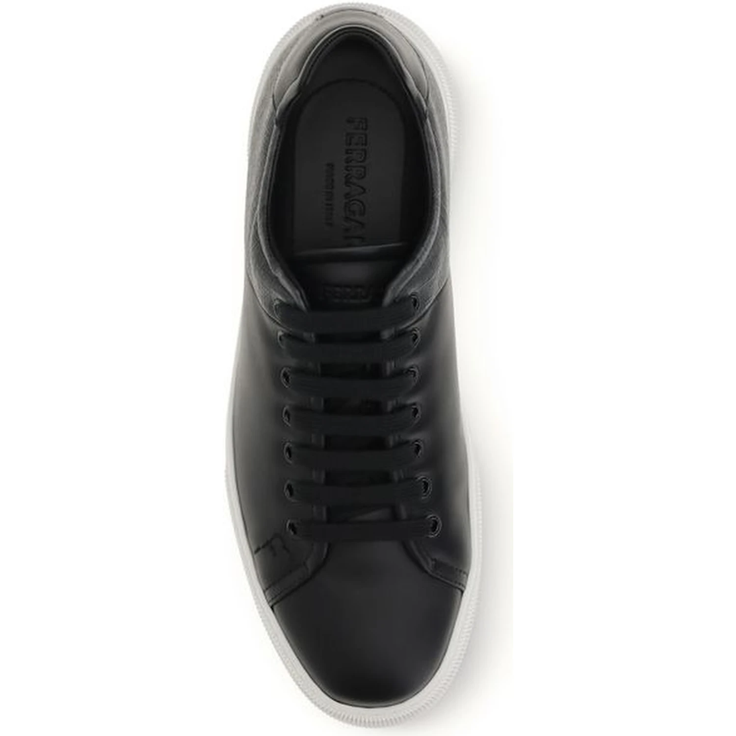 Black Calf Leather Bos Taurus Low Top Sneakers
