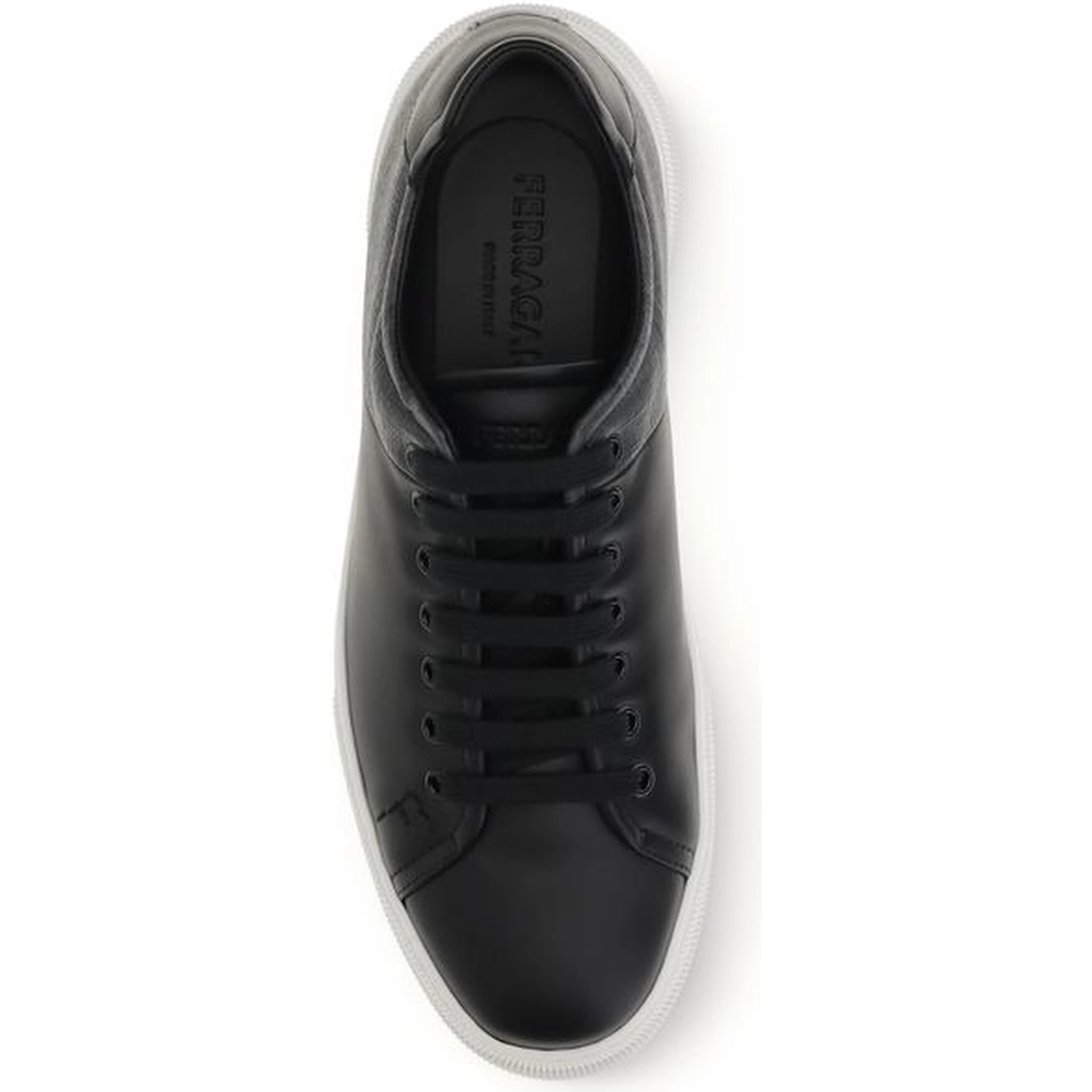 Black Calf Leather Bos Taurus Low Top Sneakers