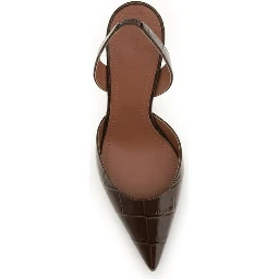 Brown Calf Leather Bos Taurus High Heel Pumps