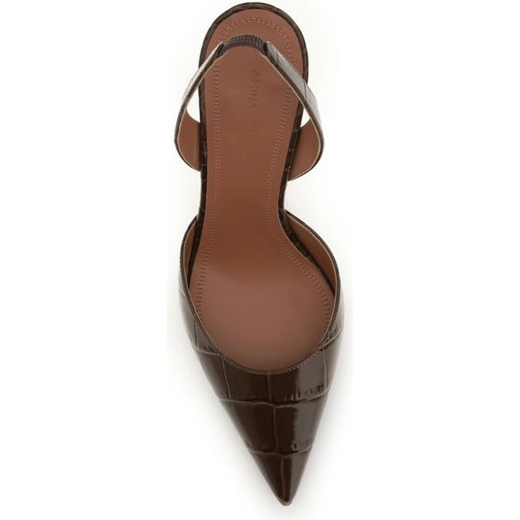 Brown Calf Leather Bos Taurus High Heel Pumps
