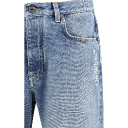 Blue Cotton Relaxed Fit Jeans