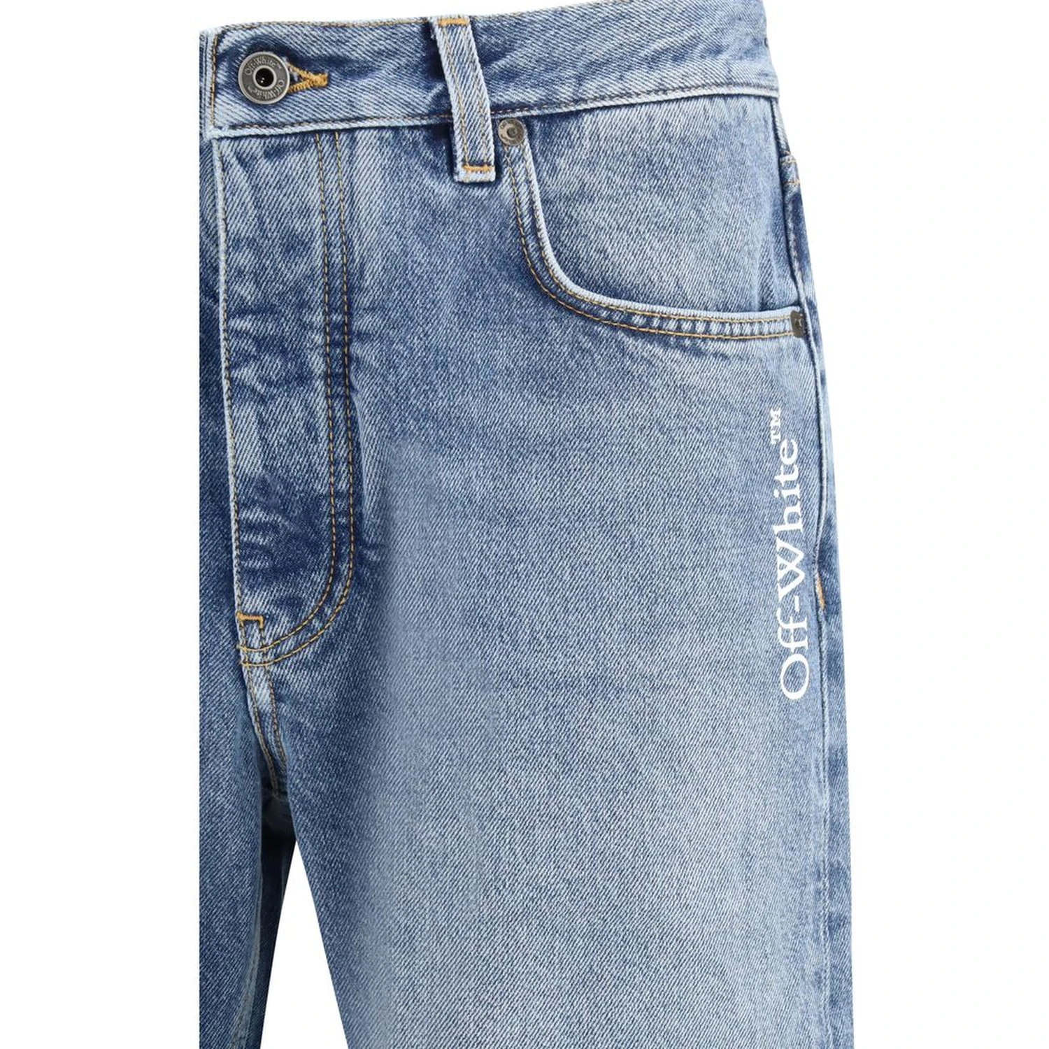 Blue Cotton Relaxed Fit Jeans