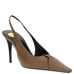 Brown Lamb Ovis Aries Aries High Heel Pumps