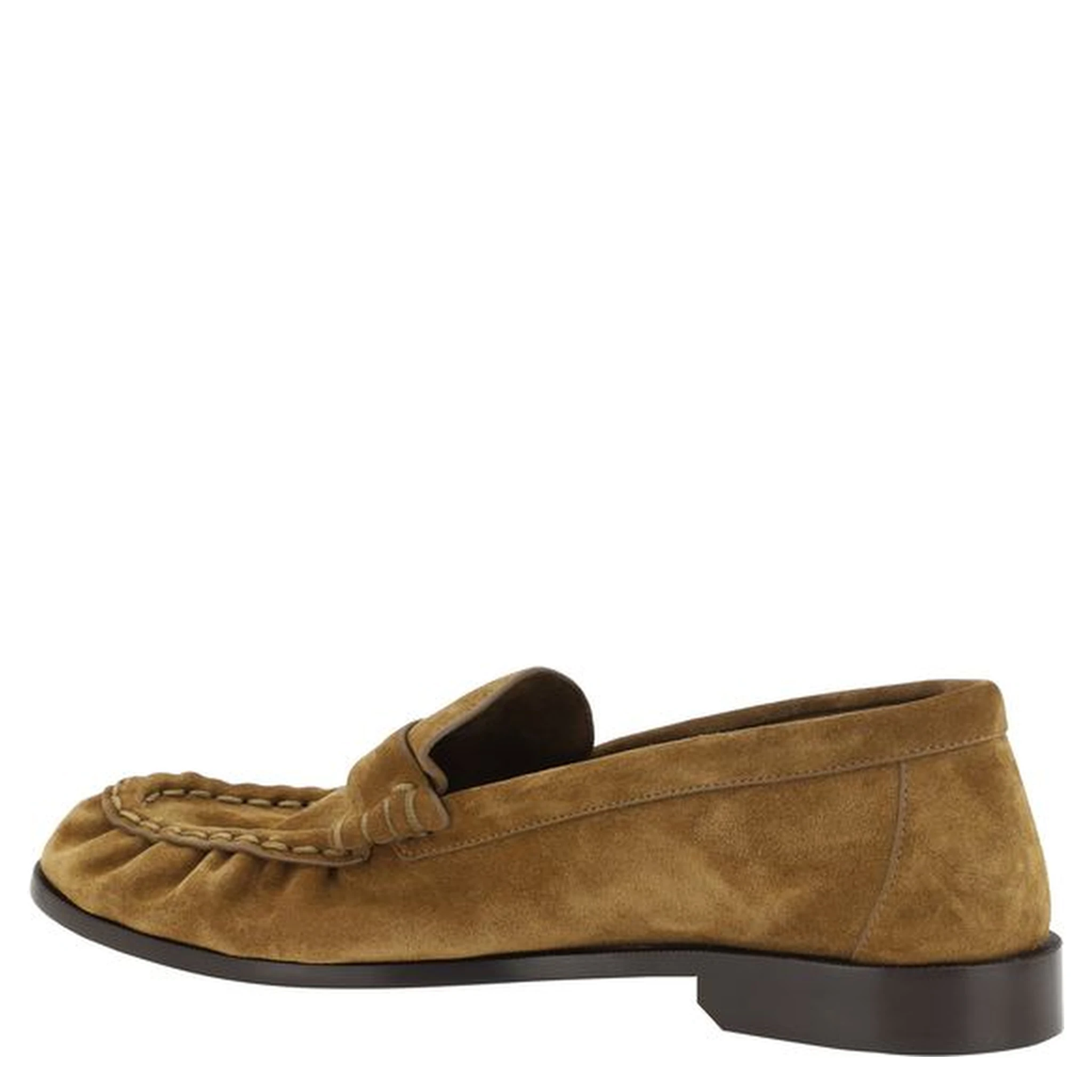 Brown Calf Leather Bos Taurus Slip-On Loafers