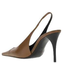 Brown Lamb Ovis Aries Aries High Heel Pumps