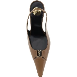 Brown Lamb Ovis Aries Aries High Heel Pumps