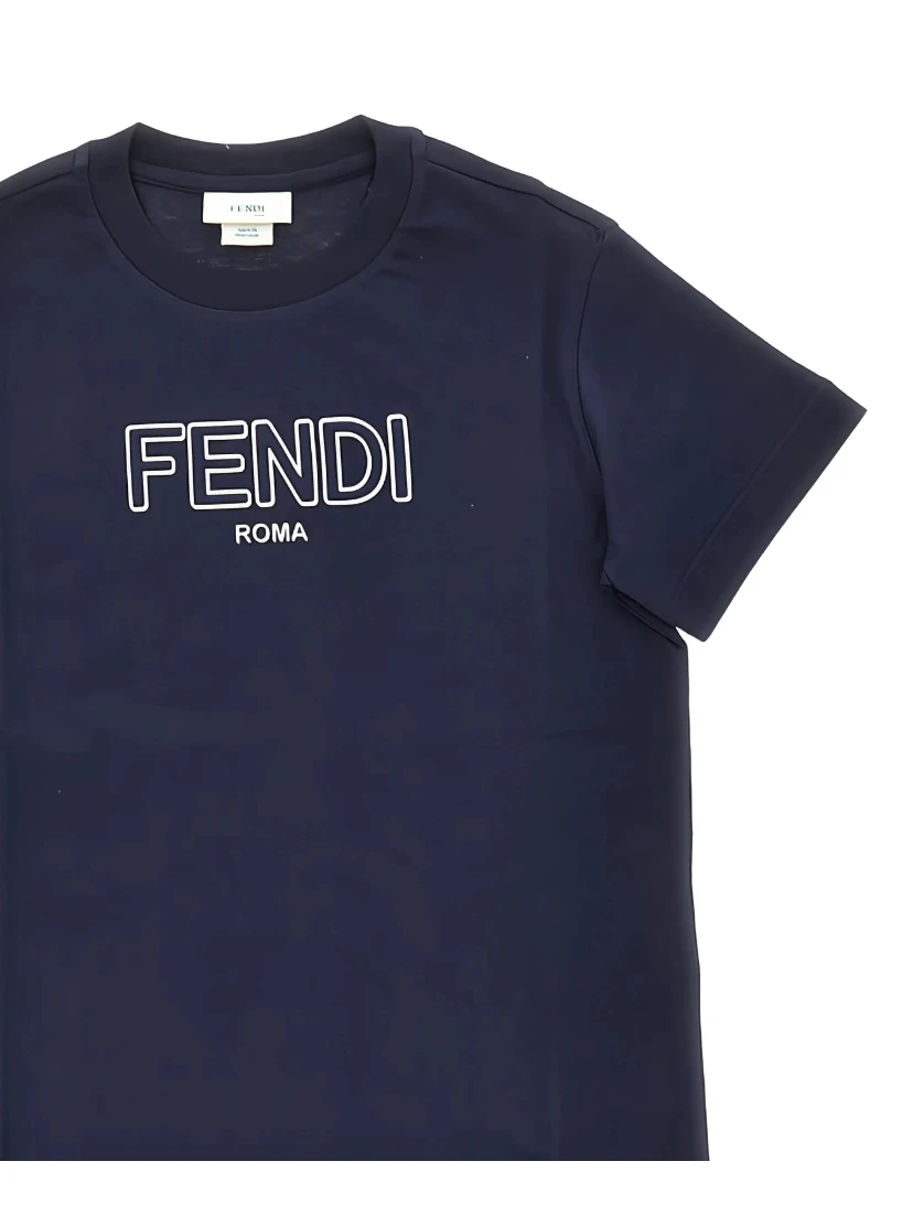 FENDI KIDS T-shirts and Polos Blue
