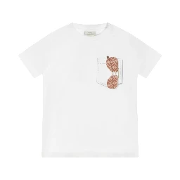 تيشيرتات وبولو بيضاء للأطفال من فندي