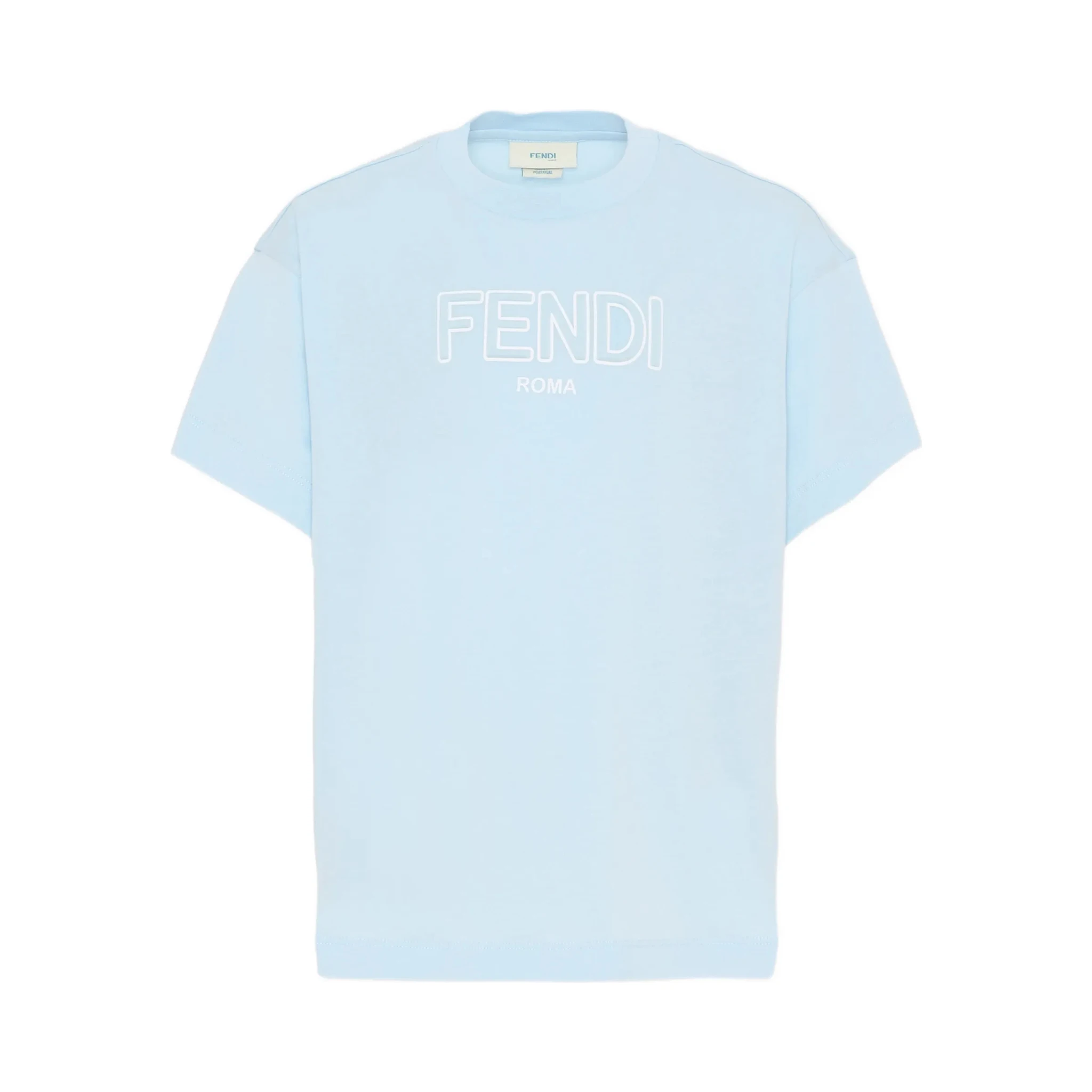 FENDI KIDS T-shirts and Polos Clear Blue