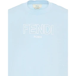 FENDI KIDS T-shirts and Polos Clear Blue