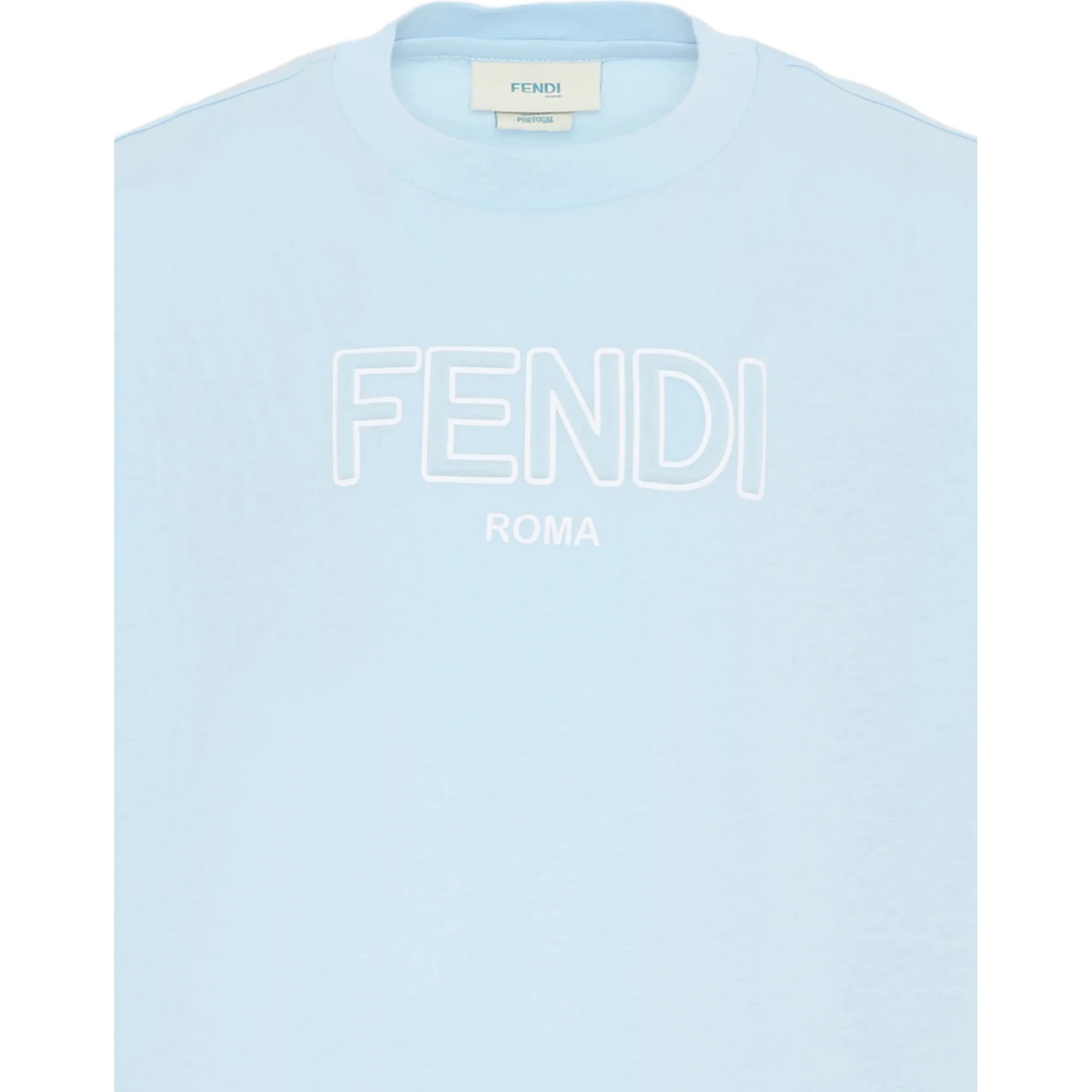 FENDI KIDS T-shirts and Polos Clear Blue