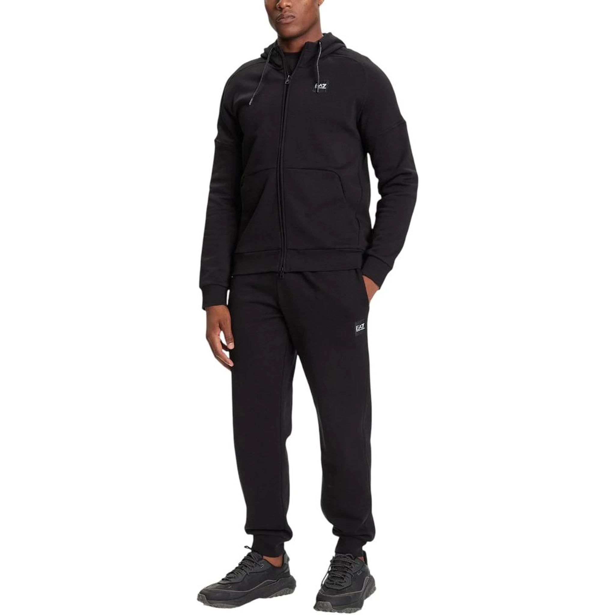 Black Cotton Sweatsuit