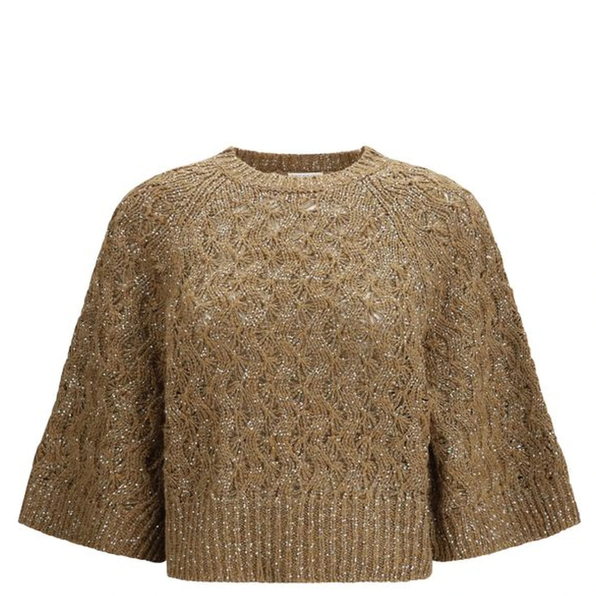 Beige Silk Sweatshirt