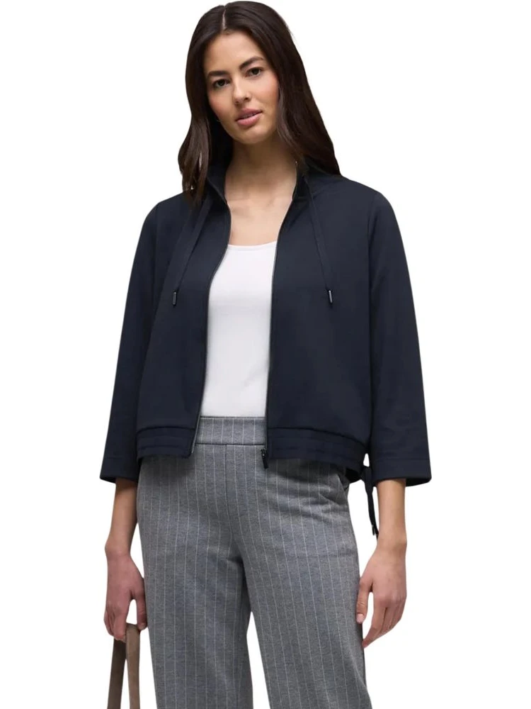 Blue Polyester Sweatshirt