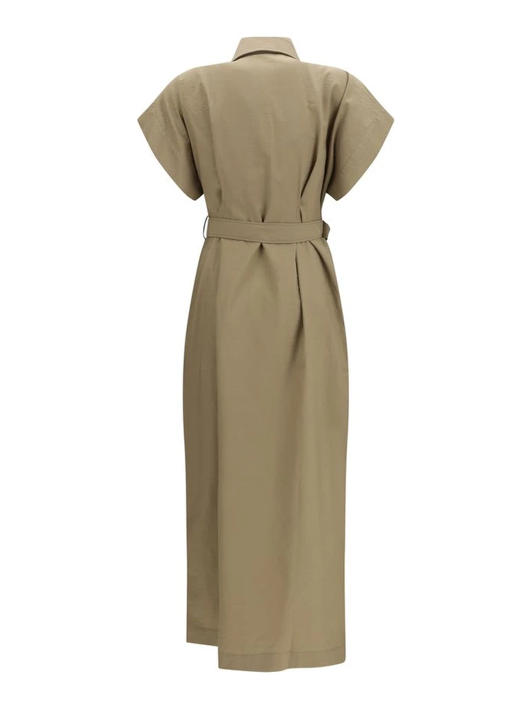 Beige Cotton Casual Dress alternative