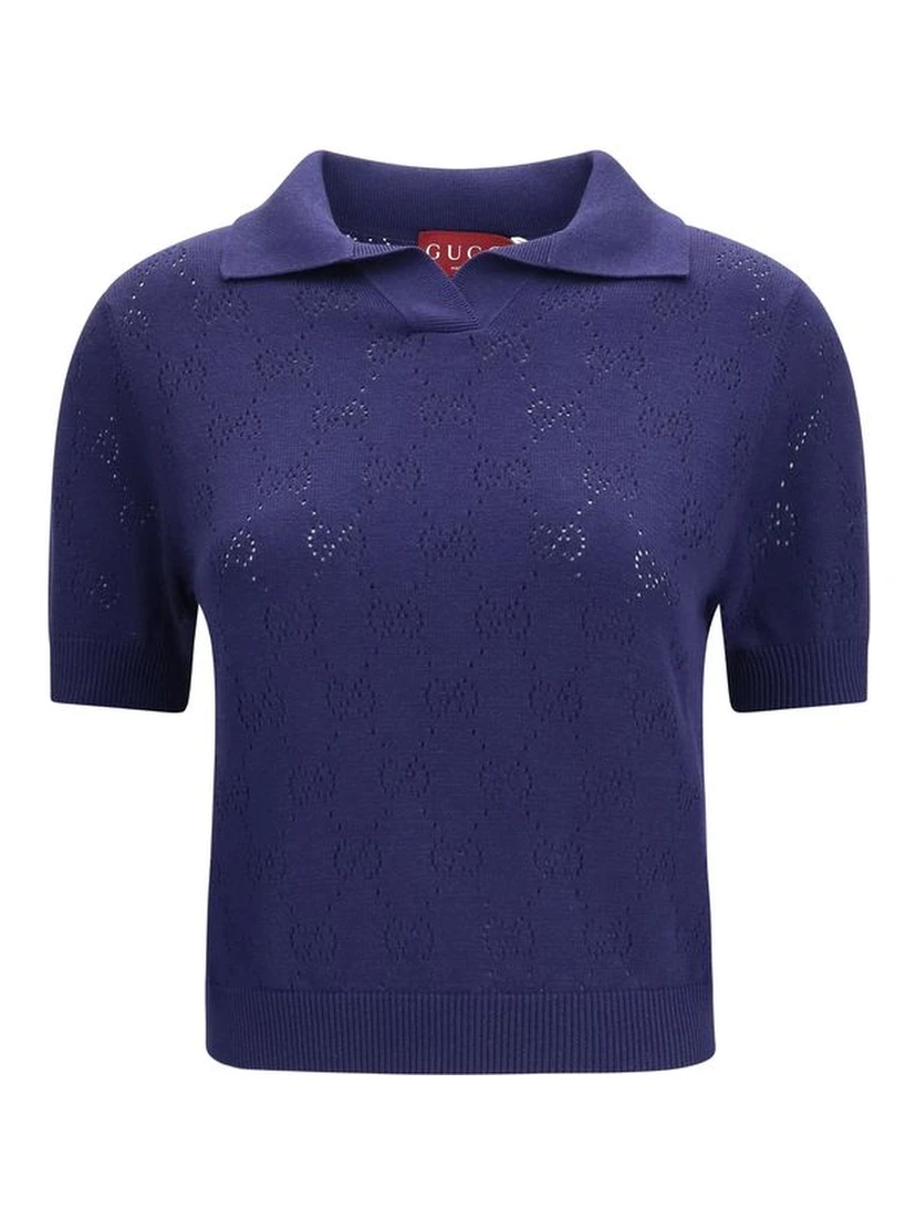 Blue Silk Top