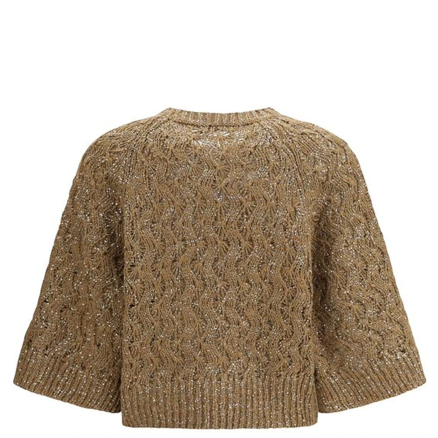 Beige Silk Sweatshirt