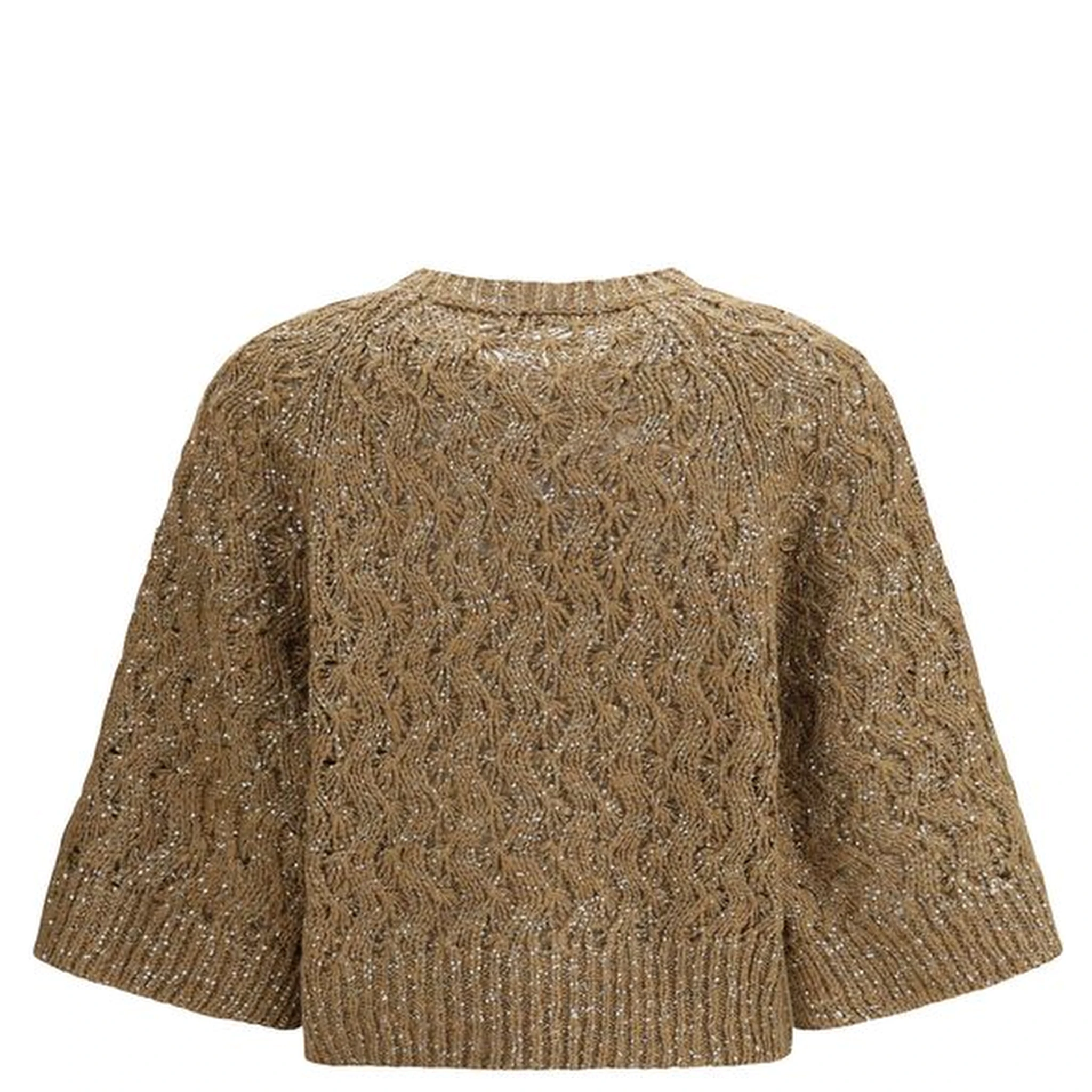 Beige Silk Sweatshirt