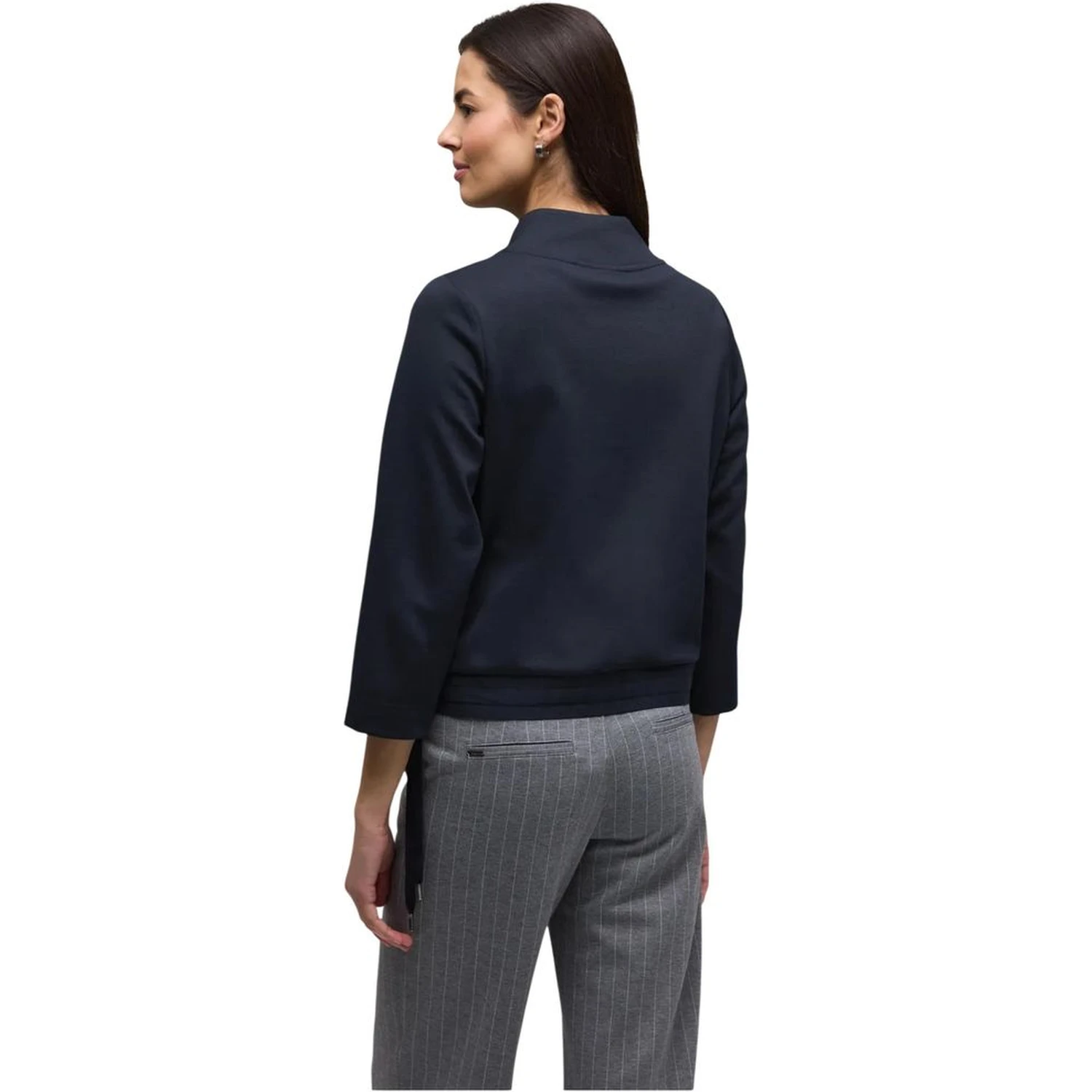 Blue Polyester Sweatshirt