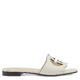 صندل غوتشي أبيض