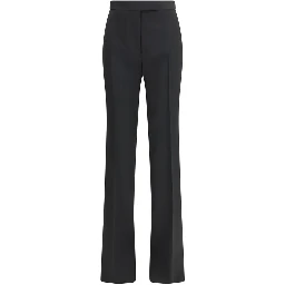 Black Fleece Wool Dress Pants
