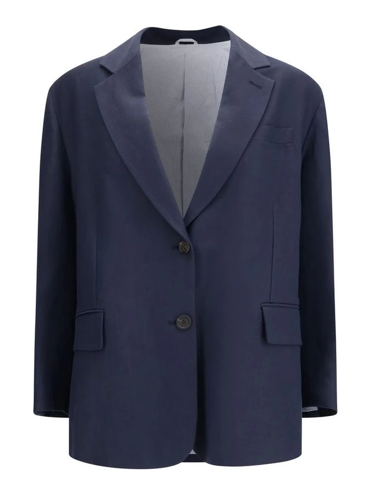 Blue Viscose Coat