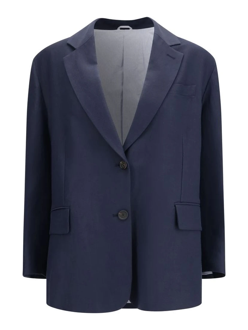 Blue Viscose Coat